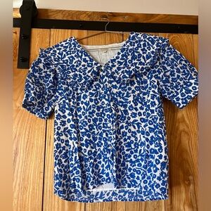 Roolee Blue Patterned Top
